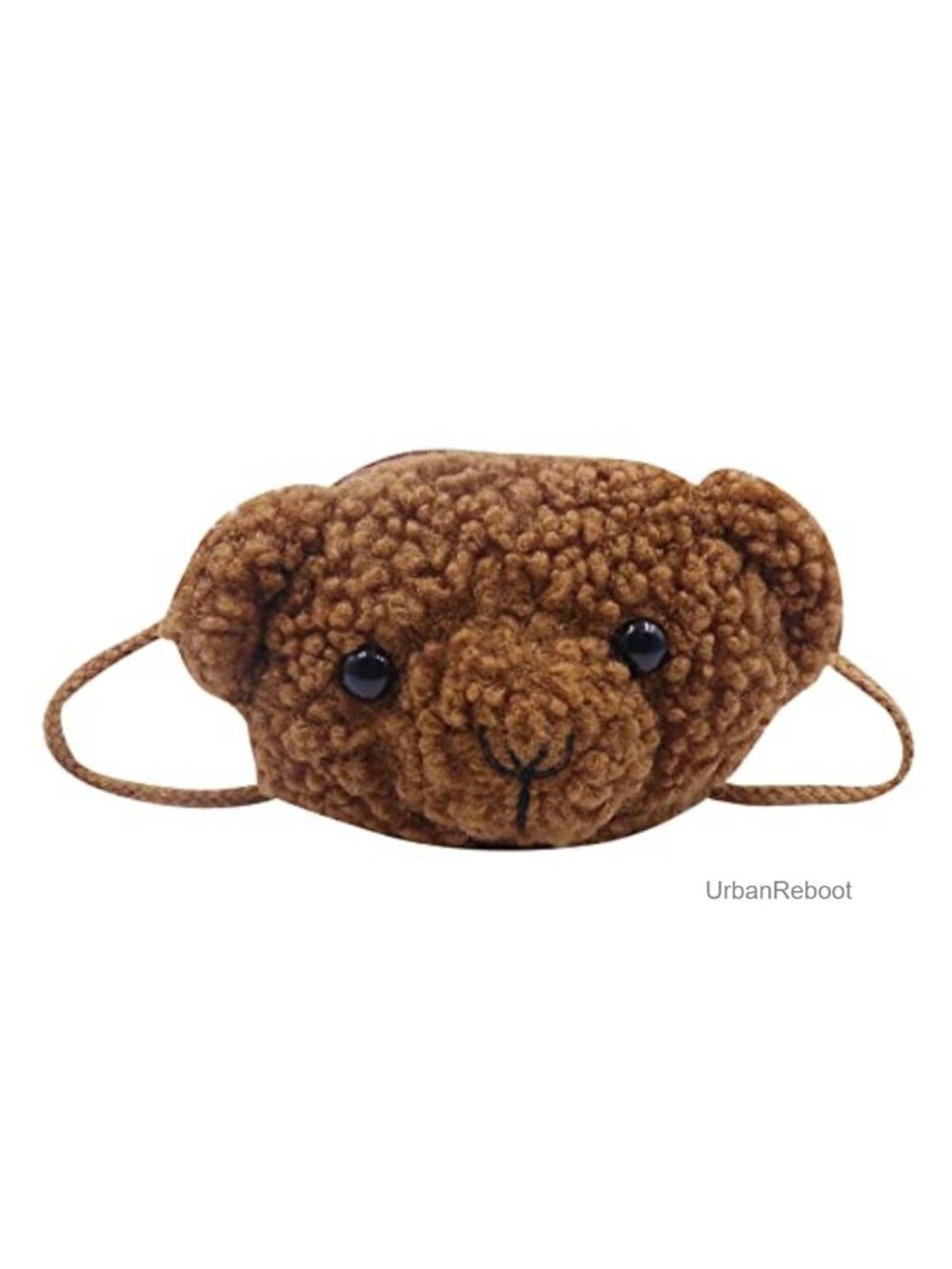 Plush Bear Coin Purse Crossbody Bag Mini Stuffed Animal for Kids Girls